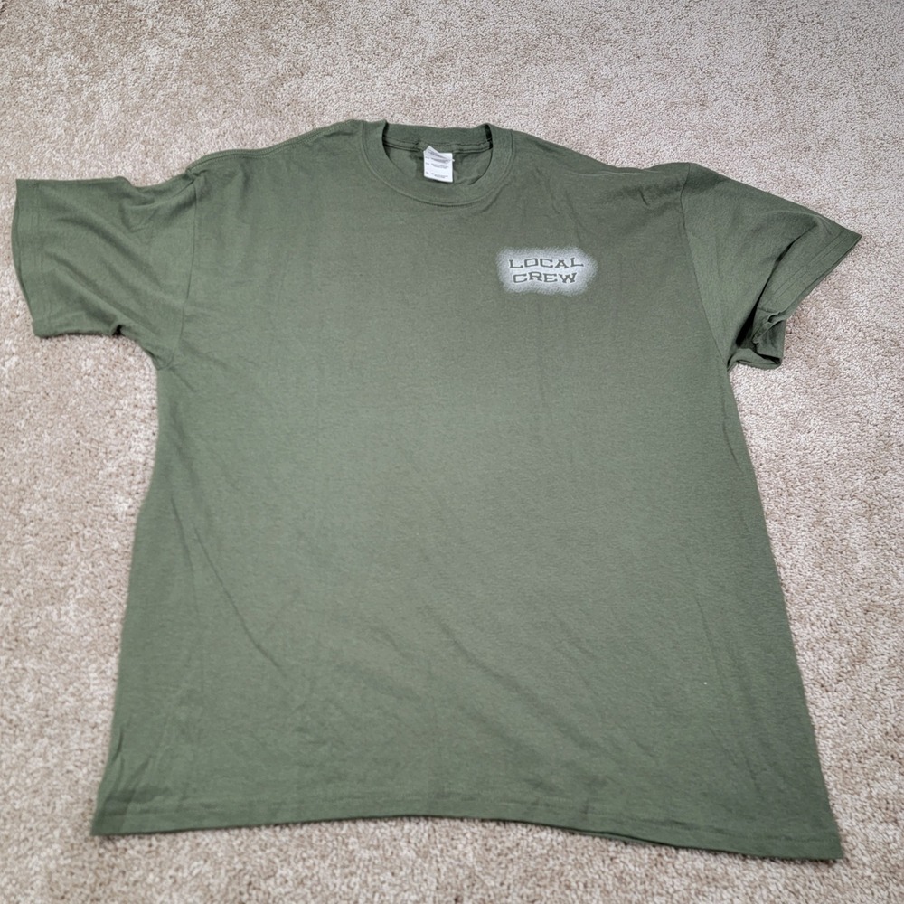 Alan Jackson Freight Train Tour Gildan Olive Green T-Shirt XL